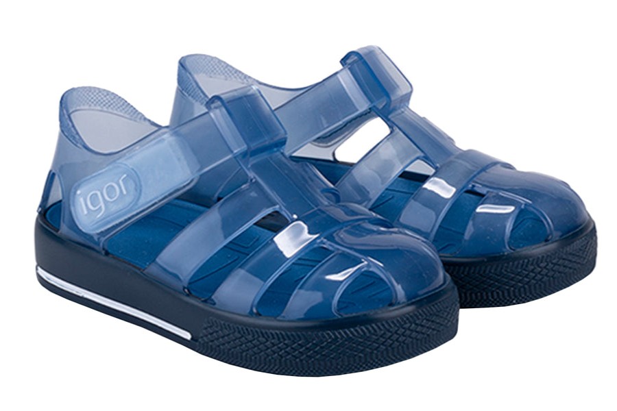 Shoes Igor Boy'S Sandals | Igor Star Brillo Jelly Sandal - Marino