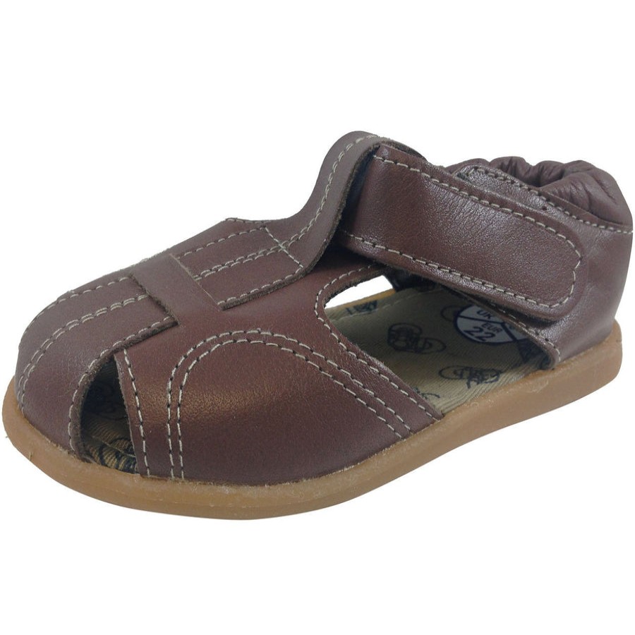 Shoes Shooshoos Boy'S Casual Shoes | Shooshoos Boy'S Brown Peanut Butter Fisherman Sandal