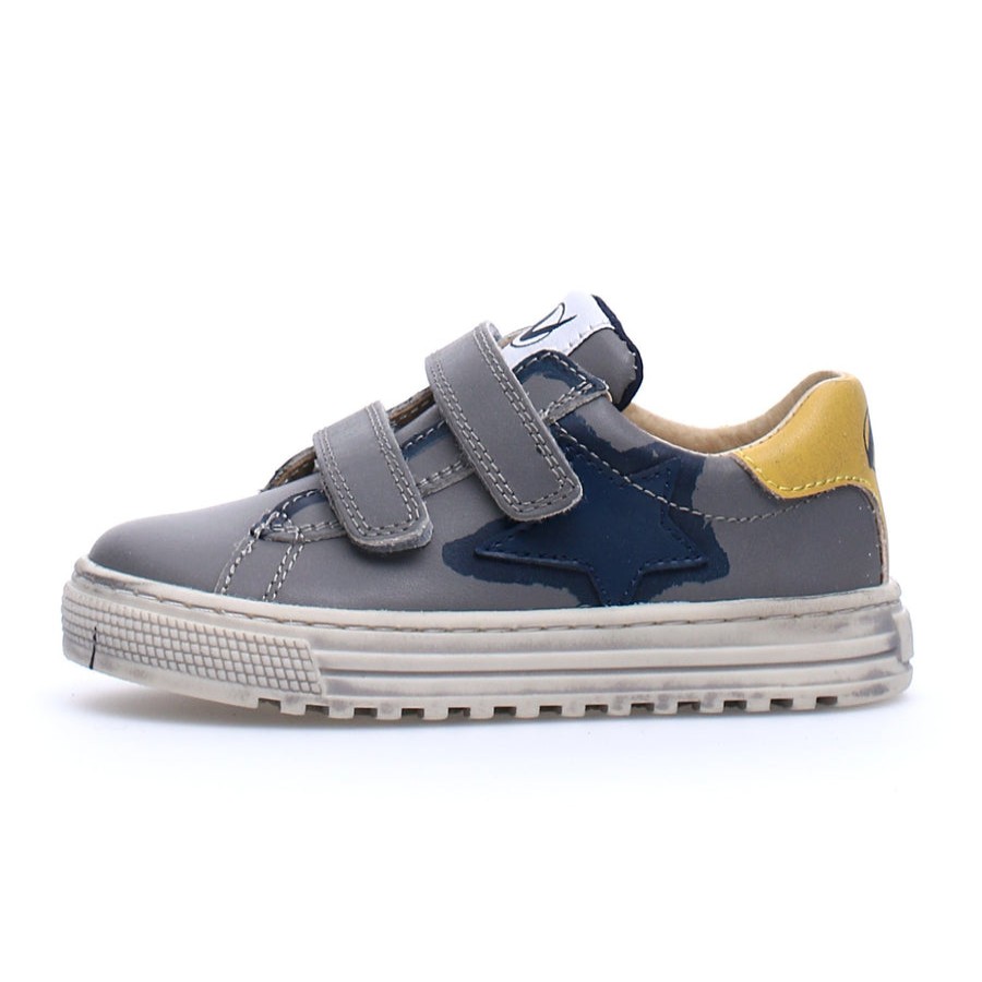 Shoes Naturino Boy'S Casual Shoes | Naturino Boy'S & Girl'S Kokie Vl Calf Sneakers - Grey/Navy