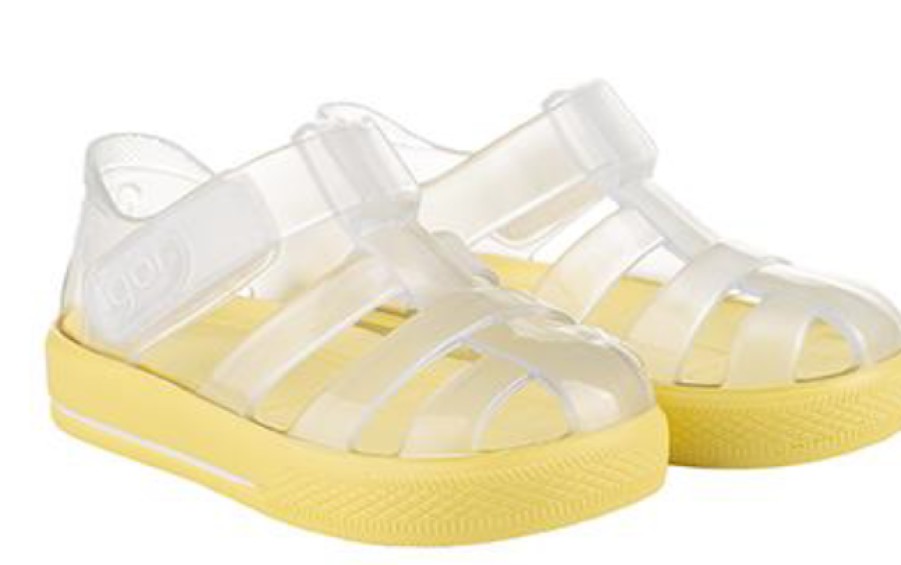 Shoes Igor Girl'S Sandals | Igor S10245 Girl'S And Boy'S Star Brillo Sandal - Transperente Amarillo