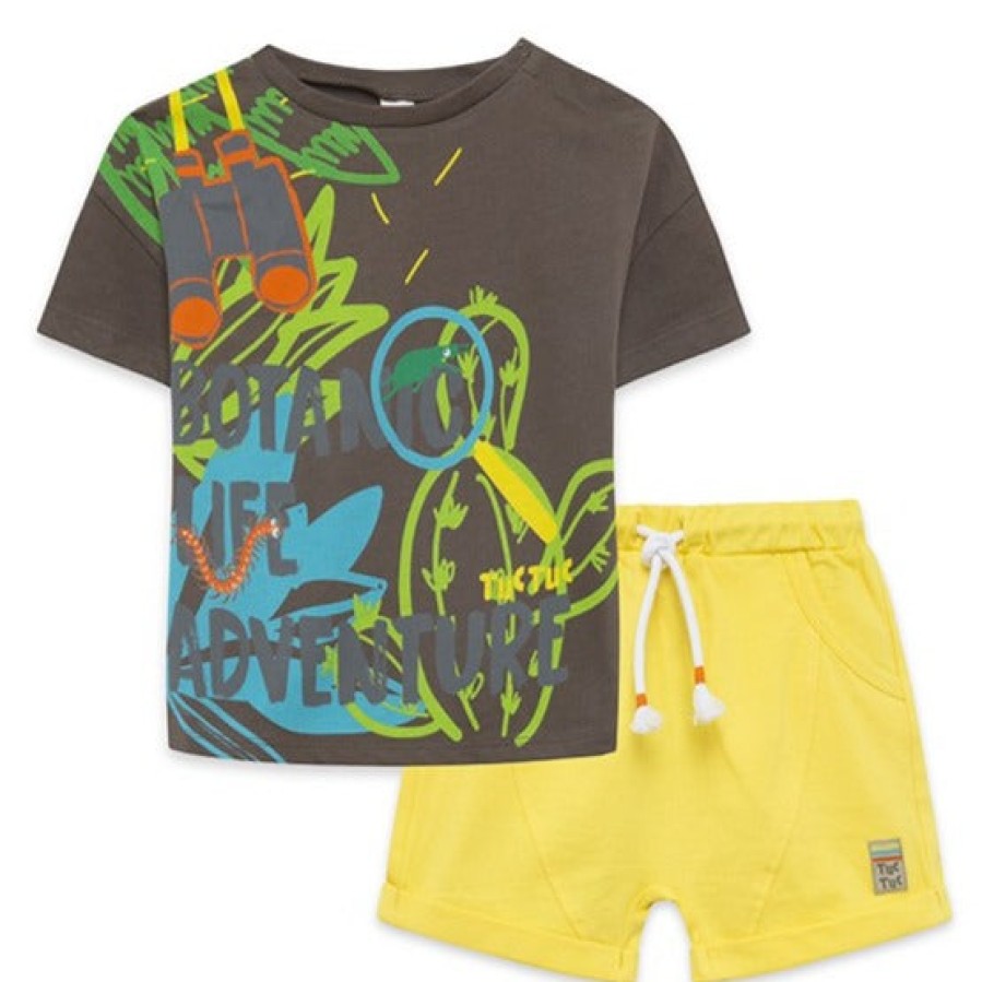 Clothes Tuc Tuc | Tuc Tuc Jungle Print T-Shirt And Bermuda Shorts Set