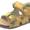 Shoes Naturino Boy'S Casual Shoes | Naturino Falcotto Girl'S & Boy'S Pineapple Tropical Print Sandals With Hook And Loop Strap