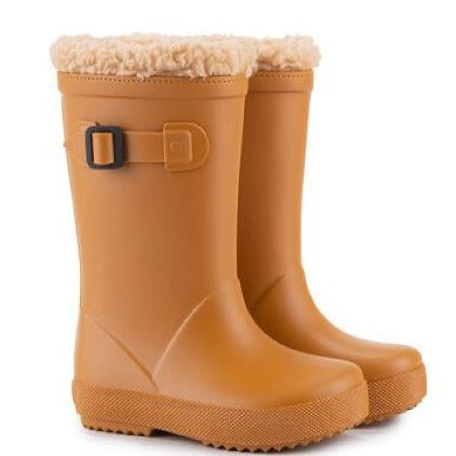 Shoes Igor Boy'S Boots | Igor Boy'S & Girl'S Splash Euri Borreguito Lined Rain Boots, Caramelo