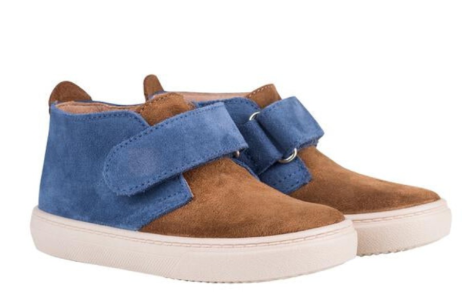 Shoes Igor Girl'S Casual Shoes | Igor Boy'S And Girl'S Tui Combi Chukka Boot (Leather Lining), Camel/Jeans