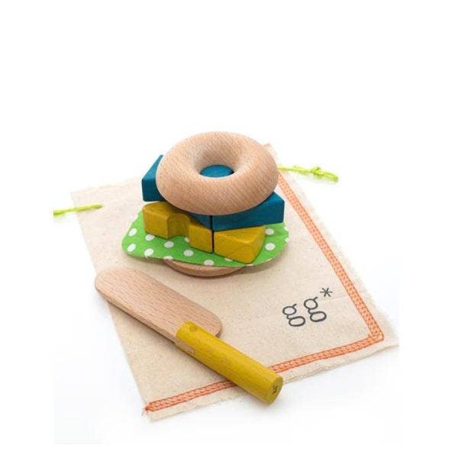 Toys & Baby Stuff kiko+ & gg* | Kiko+ & Gg* Mamagoto Bagel Play Food Set