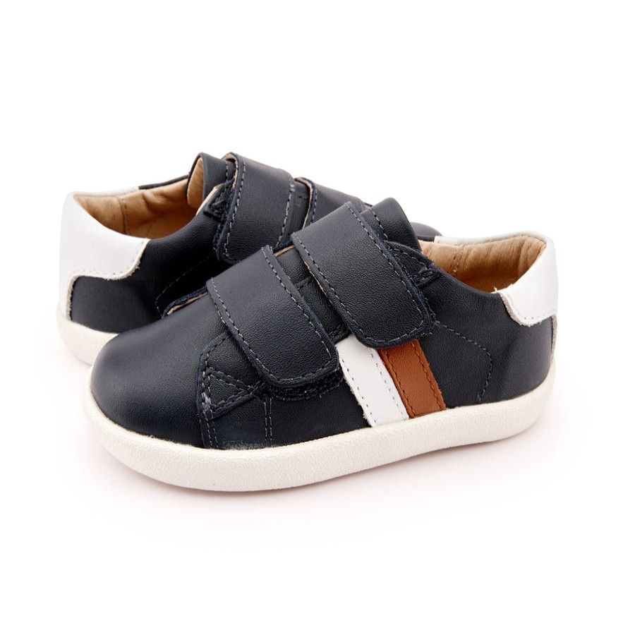 Shoes Old Soles Boy'S Casual Shoes | Old Soles Boy'S & Girl'S 5069 Toddy Sport Sneaker Shoe - Navy/Snow/Tan