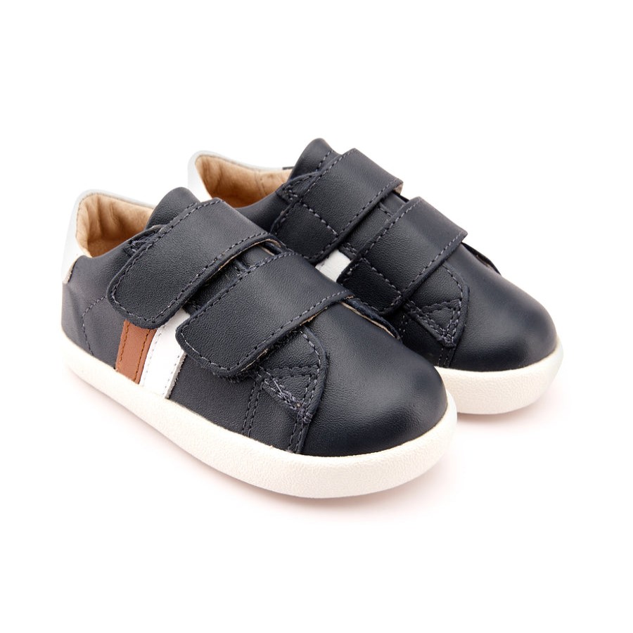 Shoes Old Soles Boy'S Casual Shoes | Old Soles Boy'S & Girl'S 5069 Toddy Sport Sneaker Shoe - Navy/Snow/Tan