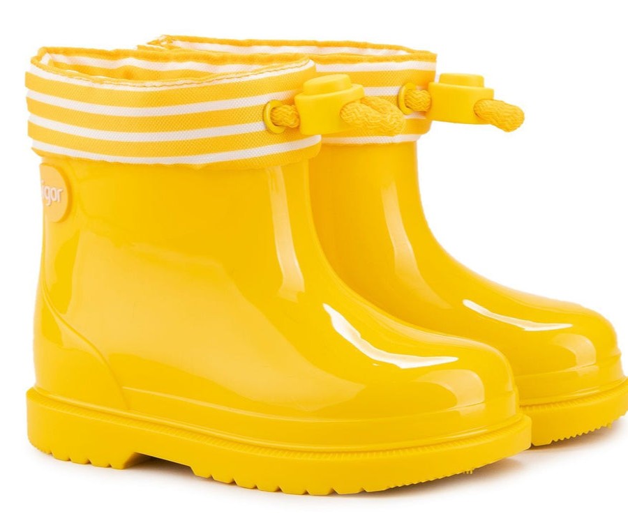 Shoes Igor Boy'S Boots | Igor Boy'S And Girl'S Bimbi Navy Rain Boots, Yellow