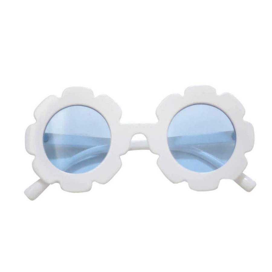 Clothes Blueberry Bay | Blueberry Bay Flower Sunglasses, White