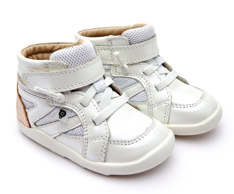 Shoes Old Soles Boy'S Casual Shoes | Old Soles Girl'S 8002 High Ground Sneakers - Nacardo Blanco/Copper