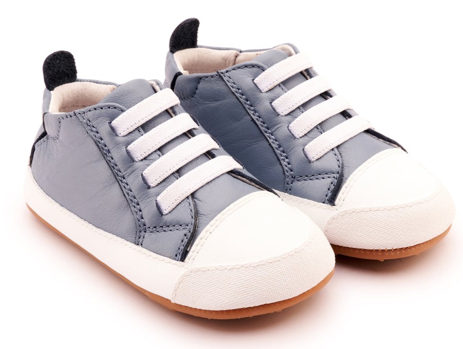 Shoes Old Soles Boy'S Casual Shoes | Old Soles Girl'S And Boy'S 106Rt Eazy Jogger Casual Shoes - Indigo / Snow