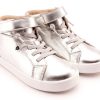 Shoes Old Soles Girl'S Casual Shoes | Old Soles Girl'S 1011 Sneaksta Rainbow Casual Shoes - Silver / Fuchsia Foil