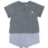 Clothes Tutto Piccolo | Tutto Piccolo 1586 Jersey Set - Steel