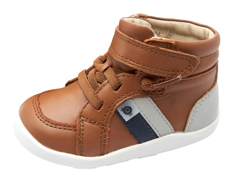 Shoes Old Soles Boy'S Casual Shoes | Old Soles Boy'S 8028 Upper Ground Sneakers - Tan/Gris/Navy