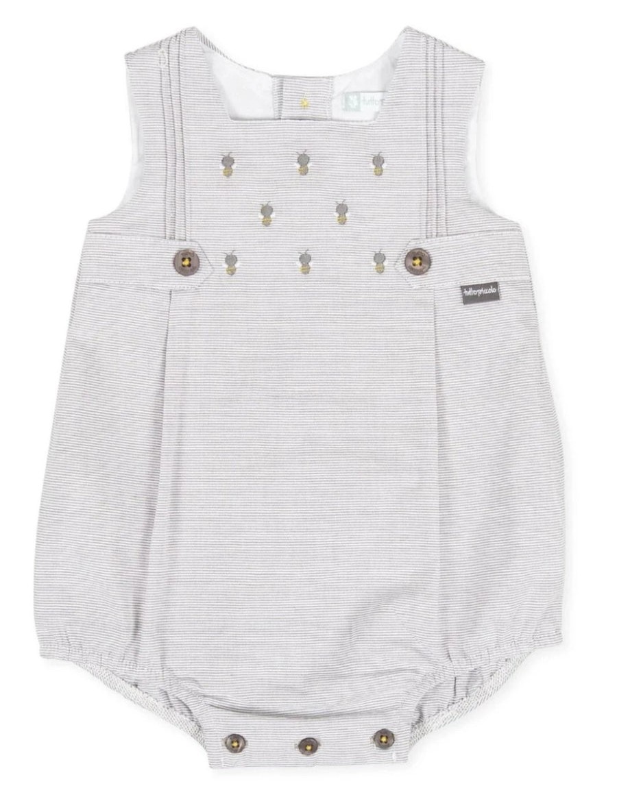 Clothes Tutto Piccolo | Tutto Piccolo Gray Bubble Romper