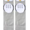 Clothes Eva & Elvin | Eva & Elvin Grey Owl Knee Socks