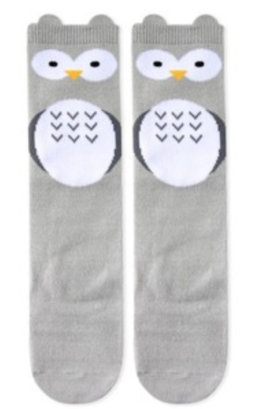 Clothes Eva & Elvin | Eva & Elvin Grey Owl Knee Socks