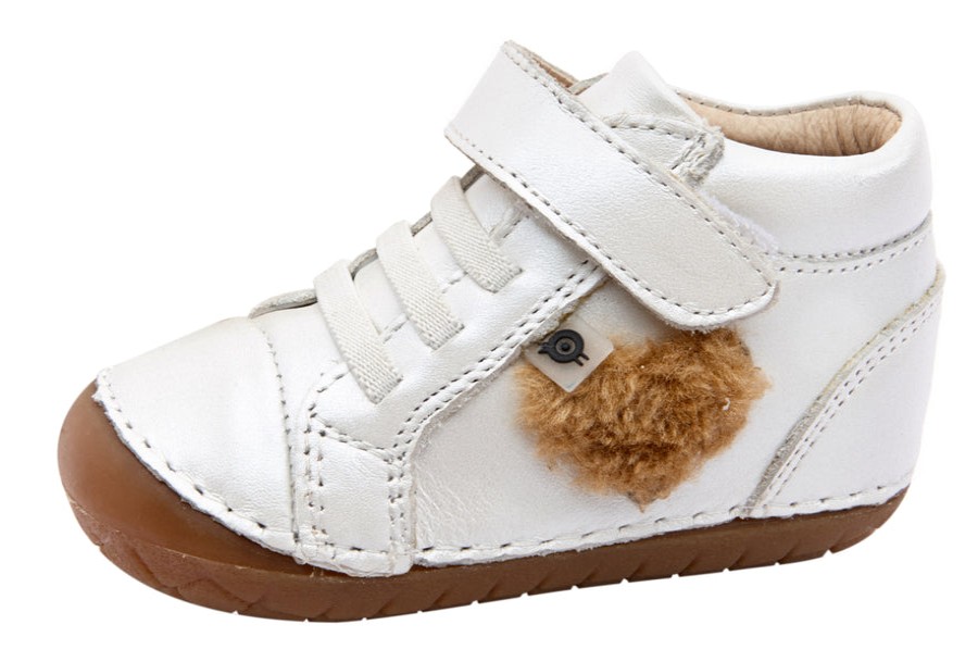 Shoes Old Soles Boy'S Casual Shoes | Old Soles Boy'S & Girl'S 4072 Heart Champ Sneaker Booties - Nacardo Blanco/Nacardo Blanco