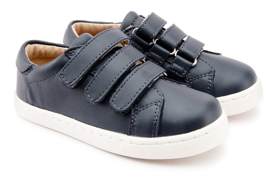 Shoes Old Soles Boy'S Casual Shoes | Old Soles Boy'S 6087 Step Markert Shoes - Navy/White Sole