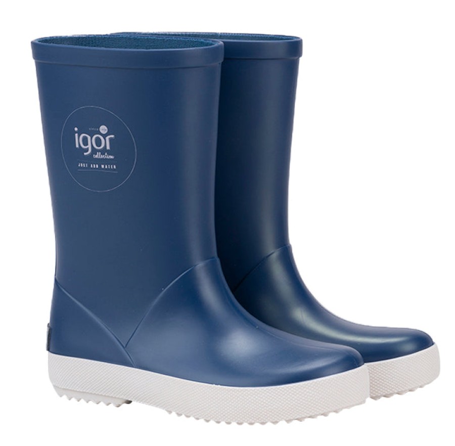 Shoes Igor Boy'S Boots | Igor Boy'S & Girl'S Splash Nautico Rain Boot, Jeans