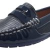 Shoes Venettini Boy'S Casual Shoes | Venettini Boy'S Mystic Textured Leather Patent Trim Slip On Moccasin Loafer