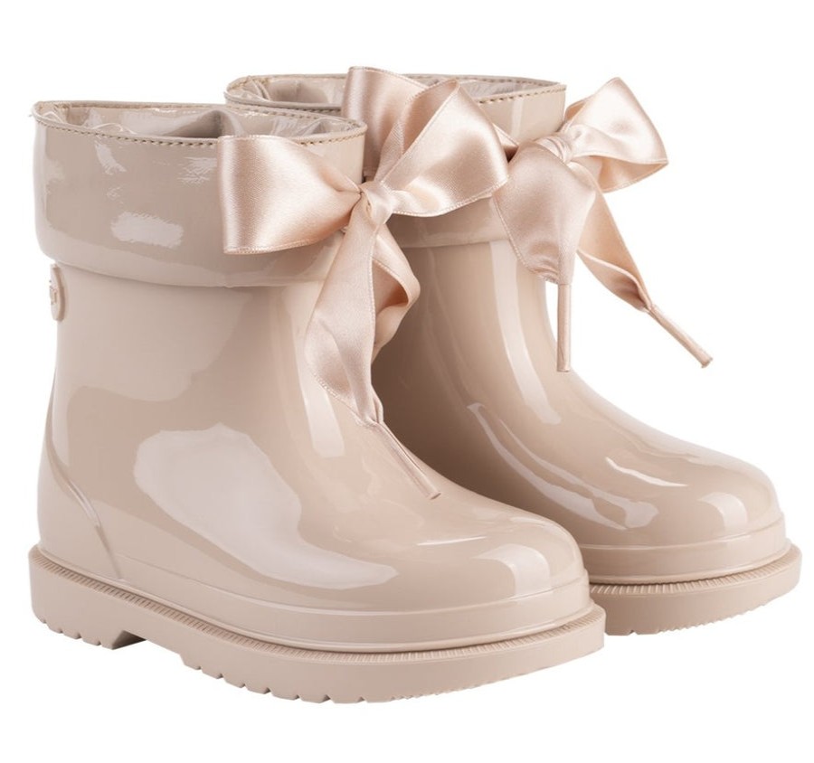 Shoes Igor Girl'S Boots | Igor Girl'S Bimbi Lazo Rain Boots, Beige