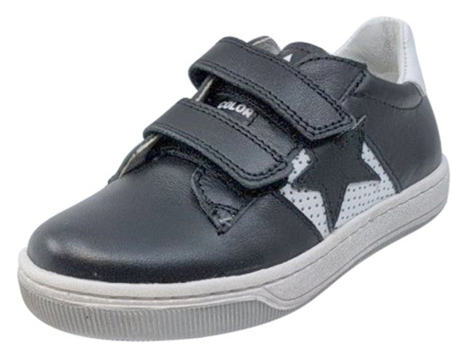 Shoes Naturino Boy'S Casual Shoes | Naturino Boy'S & Girl'S Andy Vl Vit/Vit.Forato Sneakers, Nero/Bianco