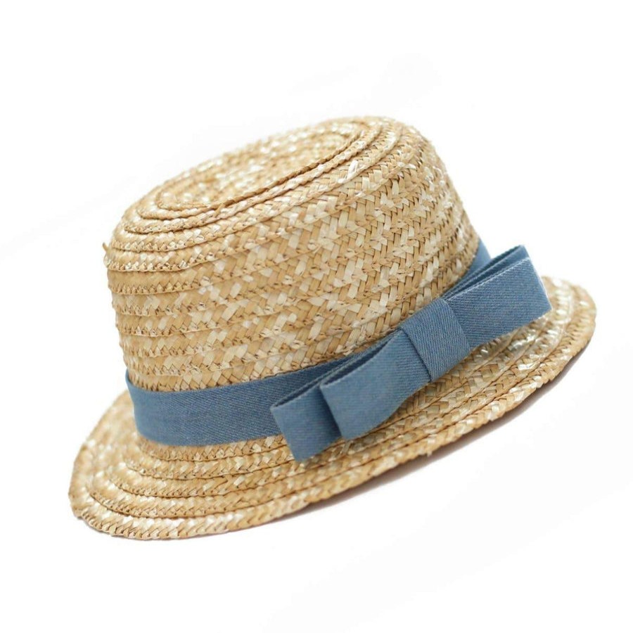 Clothes Blueberry Bay | Blueberry Bay Dream Weaver Boater Style Sun Hat