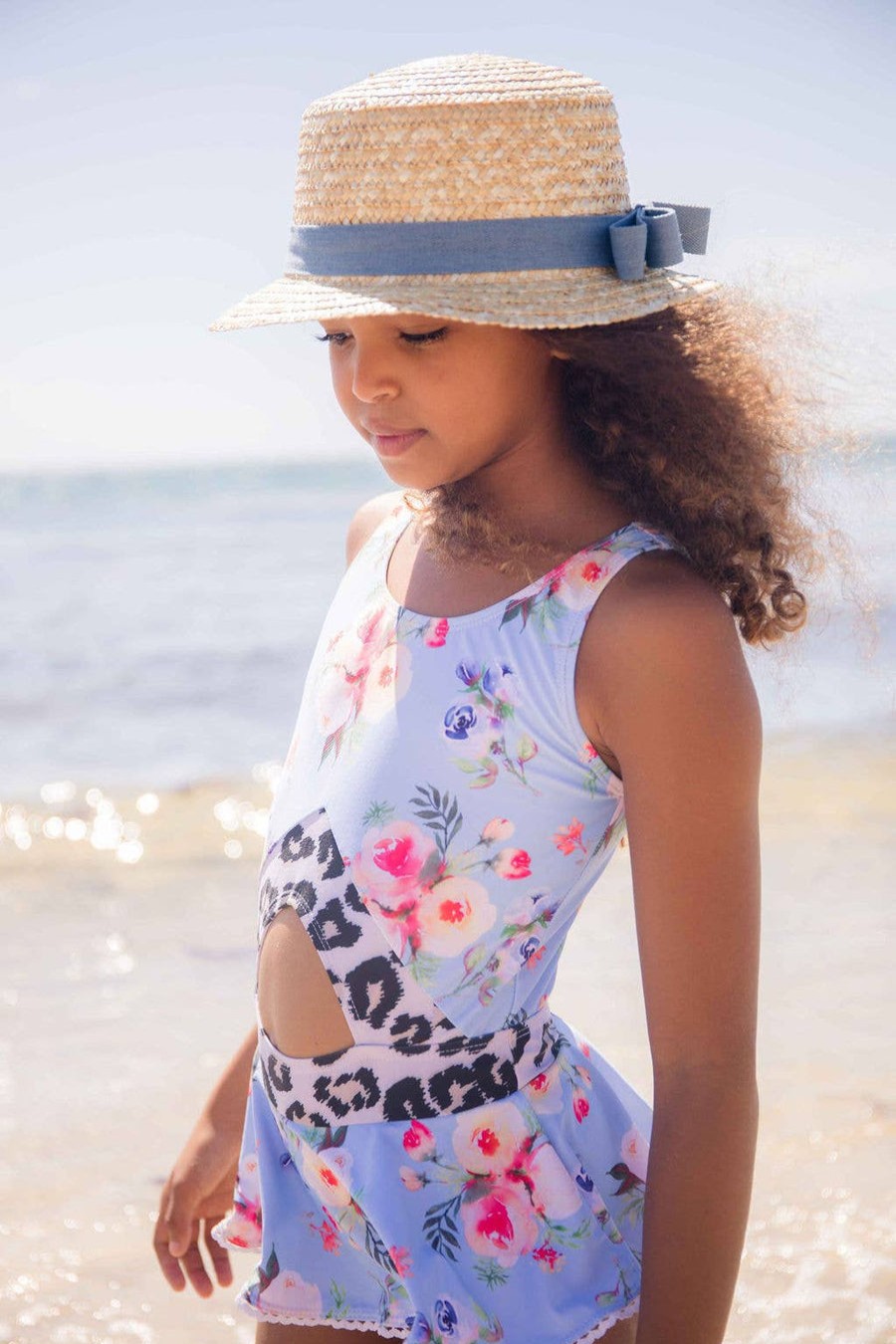 Clothes Blueberry Bay | Blueberry Bay Dream Weaver Boater Style Sun Hat