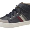 Shoes Old Soles Boy'S Casual Shoes | Old Soles Boy'S & Girl'S Glambo High Top Leather Sneakers - Navy/Burgundy/Gris/Grey