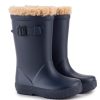 Shoes Igor Girl'S Boots | Igor Boy'S & Girl'S Splash Euri Borreguito Lined Rain Boots, Marino