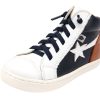 Shoes Old Soles Boy'S Casual Shoes | Old Soles Girl'S And Boy'S 6117 Shoot-High Sneaker - Navy/Snow/Tan