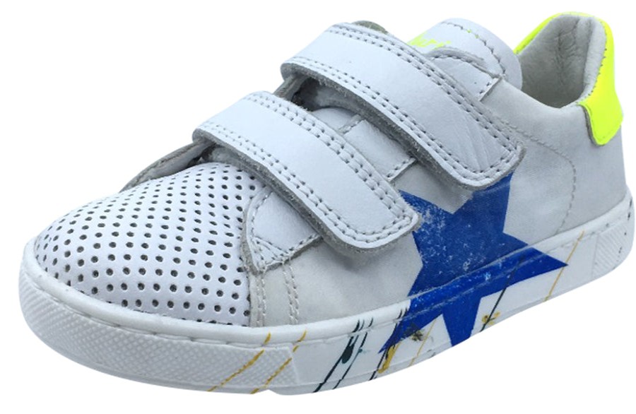 Shoes Naturino Boy'S Casual Shoes | Naturino Boy'S And Girl'S Arlon Star Fashion Sneakers, Bianco/Giallo