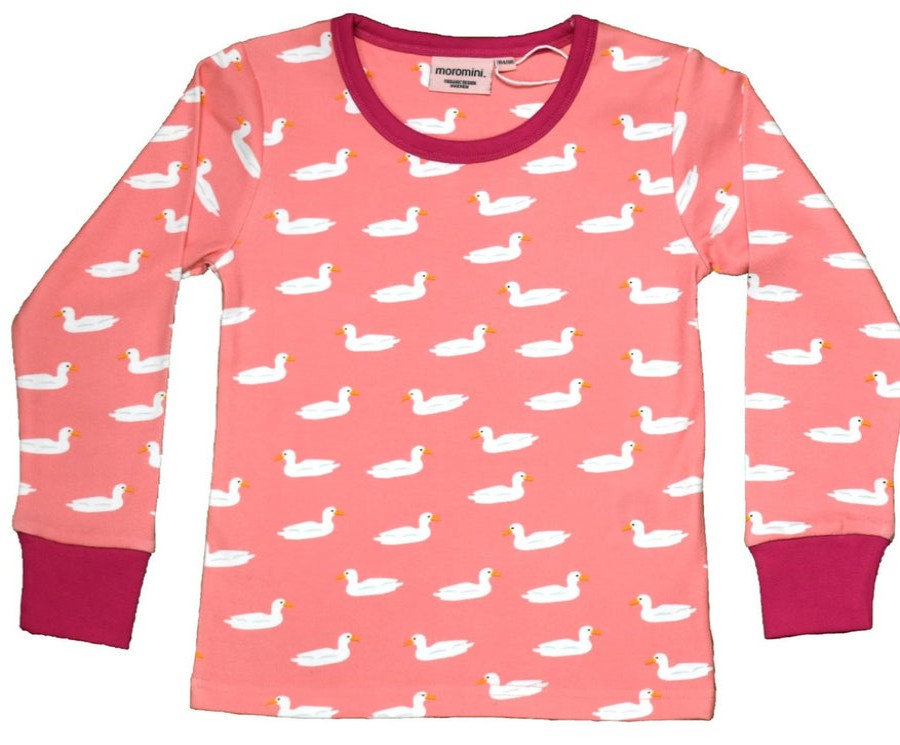 Clothes Moromini | Moromini 929 Pink Duck Long Sleeve Shirt