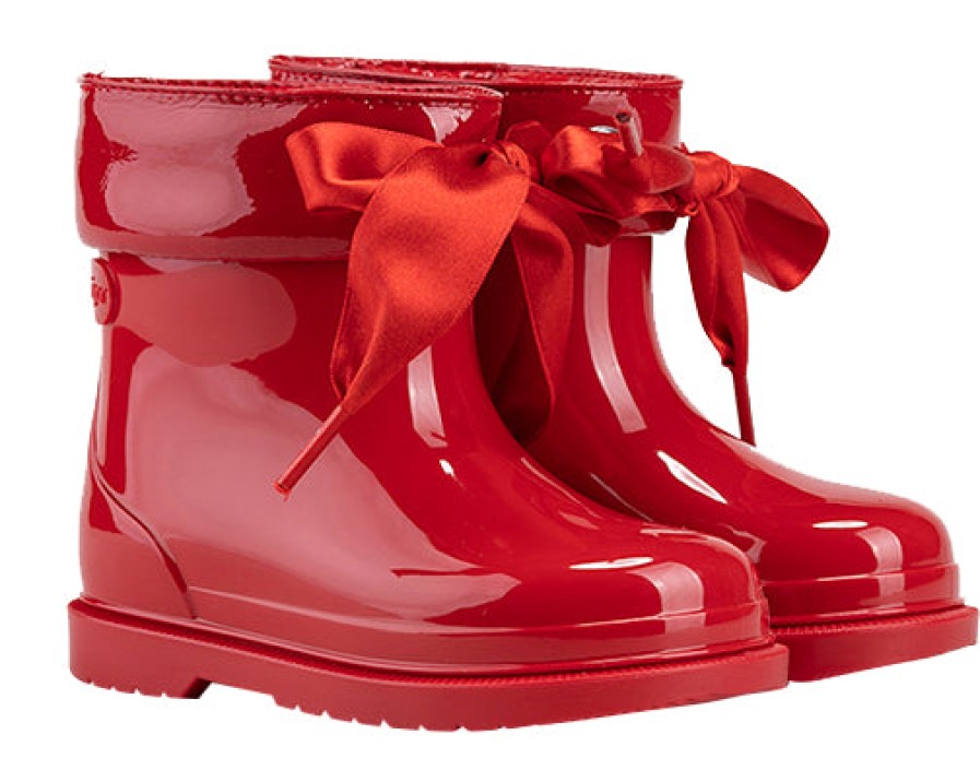 Shoes Igor Girl'S Boots | Igor Girl'S Bimbi Lazo Rain Boots, Rojo Red