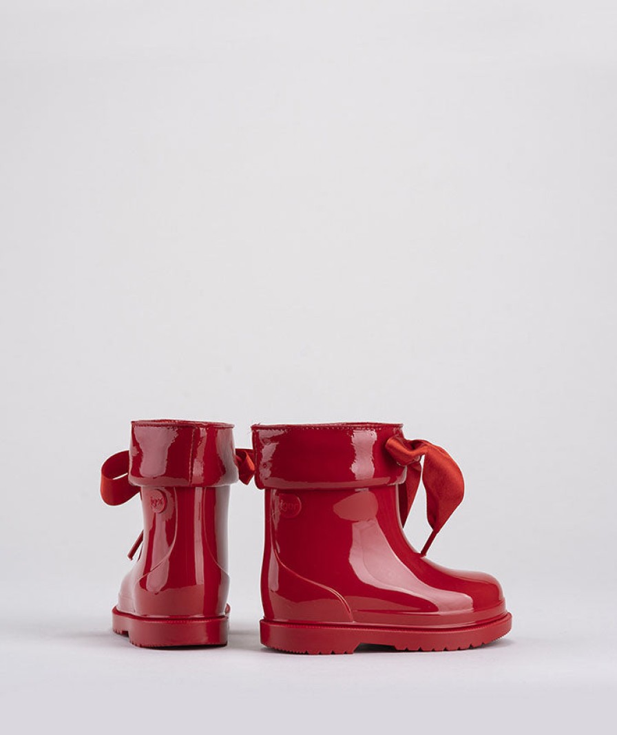 Shoes Igor Girl'S Boots | Igor Girl'S Bimbi Lazo Rain Boots, Rojo Red