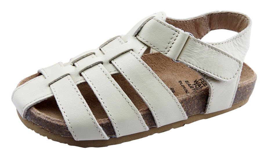 Shoes Old Soles Girl'S Sandals | Old Soles Boy'S And Girl'S Roadstar Fisherman Leather Sandals, Cream