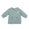 Clothes Tutto Piccolo | Tutto Piccolo 9005 Sudadera Panda Zip-Up Sweatshirt - See Green