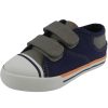 Shoes Umi Boy'S Casual Shoes | Umi Boy'S Claud Canvas Double Hook And Loop Low Top Sneakers Navy/Taupe