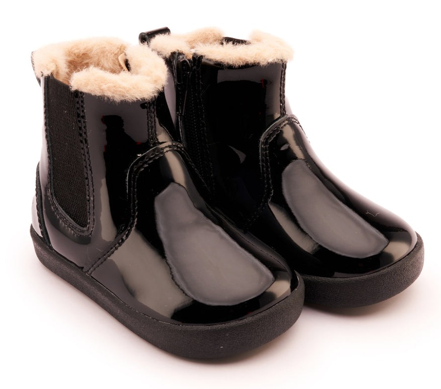 Shoes Old Soles Girl'S Casual Shoes | Old Soles Girl'S 315 Rider Booties - Black Patent