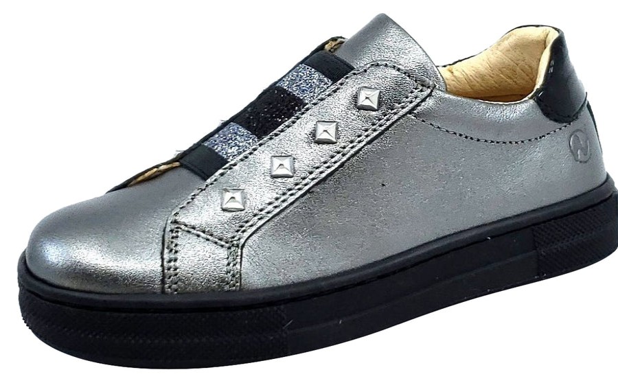 Shoes Naturino Boy'S Casual Shoes | Naturino Girl'S & Boy'S Oristano Shoes, Laminato/Vernice Acciao-Nero