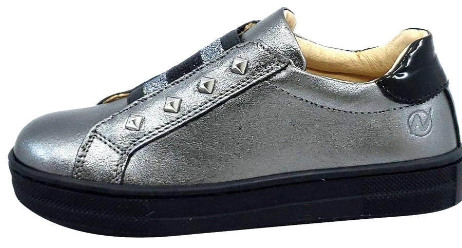 Shoes Naturino Boy'S Casual Shoes | Naturino Girl'S & Boy'S Oristano Shoes, Laminato/Vernice Acciao-Nero