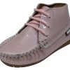 Shoes Luccini Boy'S Casual Shoes | Fascani Giirl'S 15010 Vermelho Laced Up Leather Bootie - Charol Pearl Nude