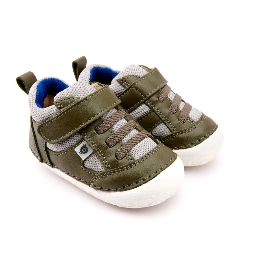 Shoes Old Soles Boy'S Casual Shoes | Old Soles Boy'S 4047 Bru Pave Shoe - Militare/Light Grey/Cobalt