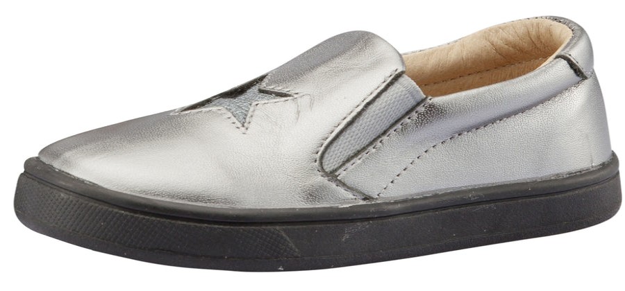 Shoes Old Soles Boy'S Casual Shoes | Old Soles Girl'S And Boy'S Starey Hoff Slip-On Shoe, Rich Silver / Cat-Silver