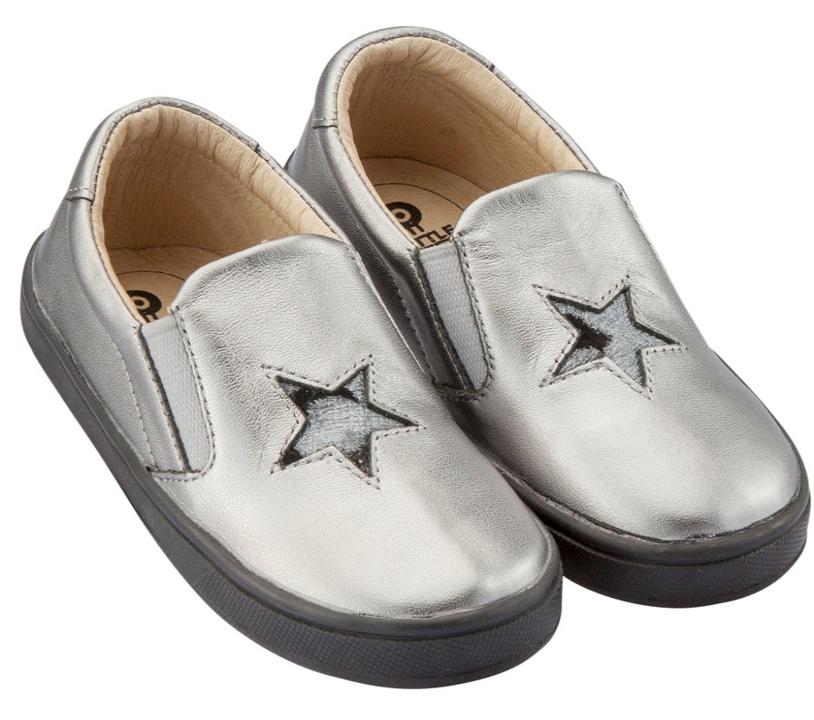 Shoes Old Soles Boy'S Casual Shoes | Old Soles Girl'S And Boy'S Starey Hoff Slip-On Shoe, Rich Silver / Cat-Silver