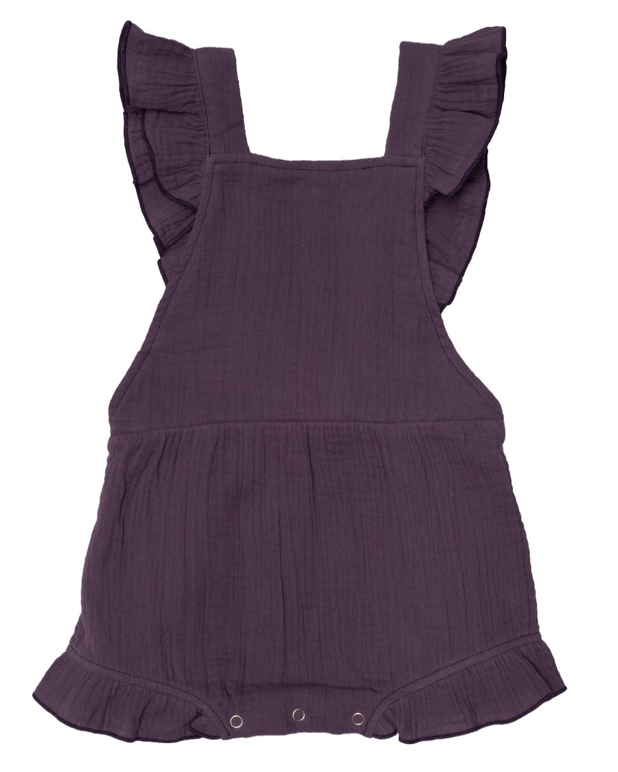 Clothes Old Soles | Old Soles Earth Child Ruffled Romper Amethyst