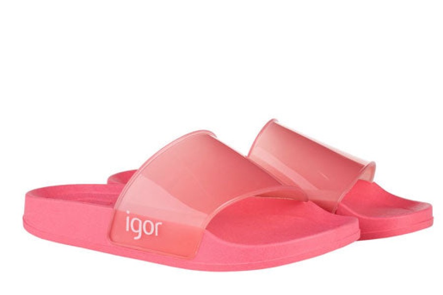 Shoes Igor Girl'S Sandals | Igor S10221 Girl'S Beach Cristal Sandal - Coral