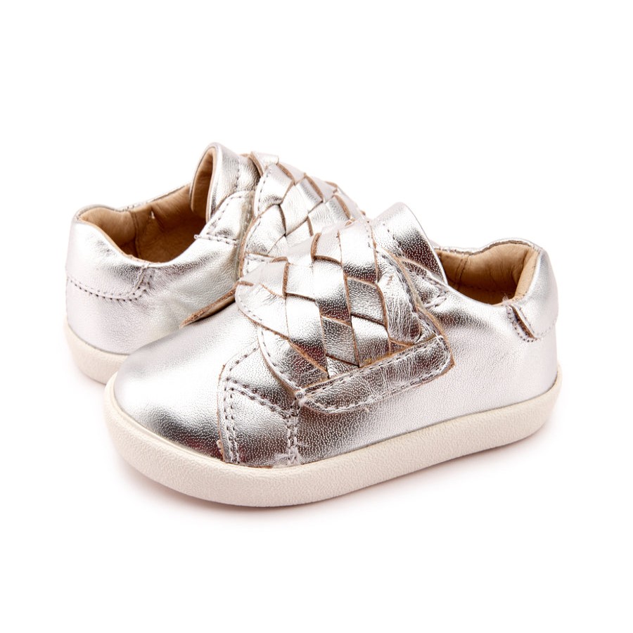 Shoes Old Soles Boy'S Casual Shoes | Old Soles Boy'S & Girl'S 5074 Sneaky Plat Sneaker Shoe - Silver