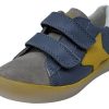 Shoes Naturino Boy'S Casual Shoes | Naturino Boy'S & Girl'S Annie Vl Velour/Vitello Sneakers, Grigio-Celeste-Giallo